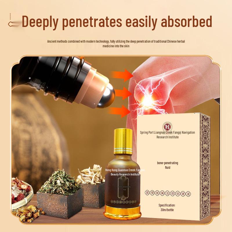 Hong Kong Joint & Muscle Pain Relief Liquid for Neck, Shoulder, Waist & Leg - Activates Blood Circulation, Long-lasting Gua Sha & Moxibustion Solution