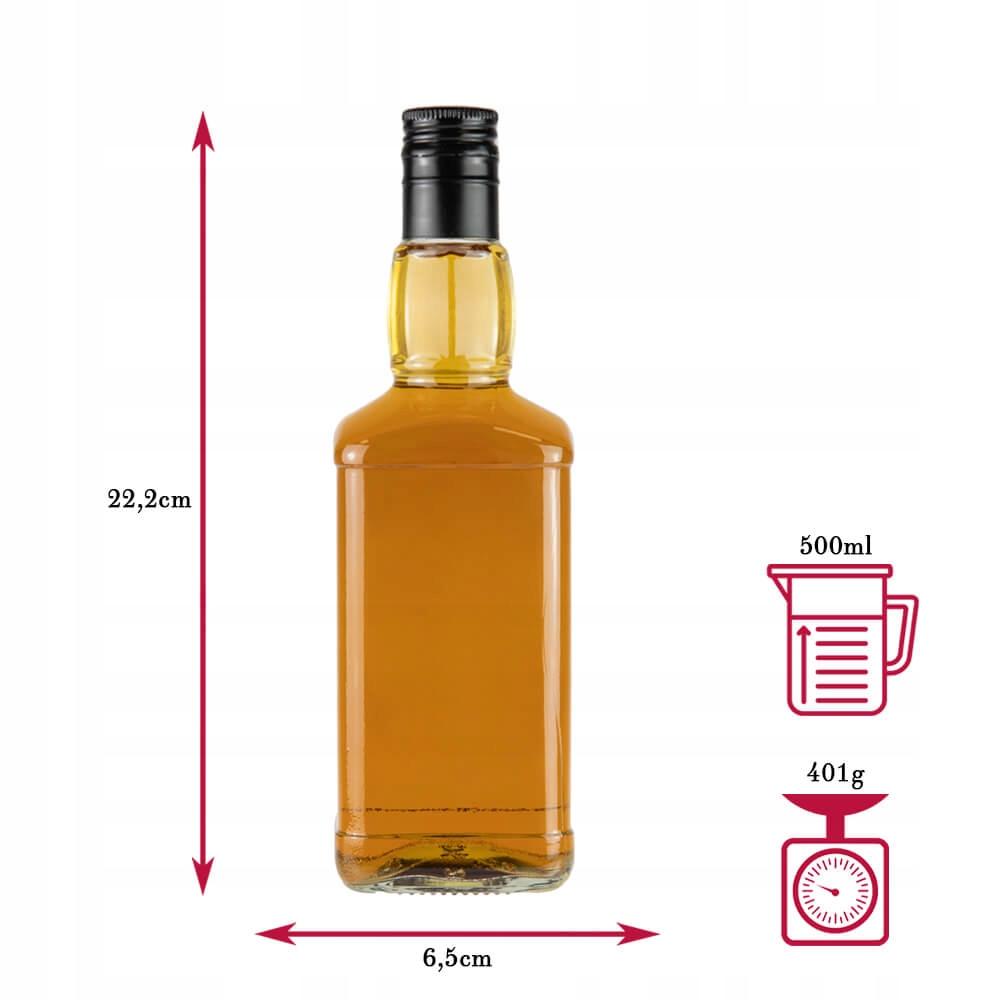 Butelka Daniels 500Ml Na Whisky Brandy Burbon 0,5L Alkohol Bimber