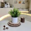 1PC Fake Potted Plants Artificial Bonsai Mini Green Tree Office Dining Table Restaurant Decoration Ornaments Home  Accessories