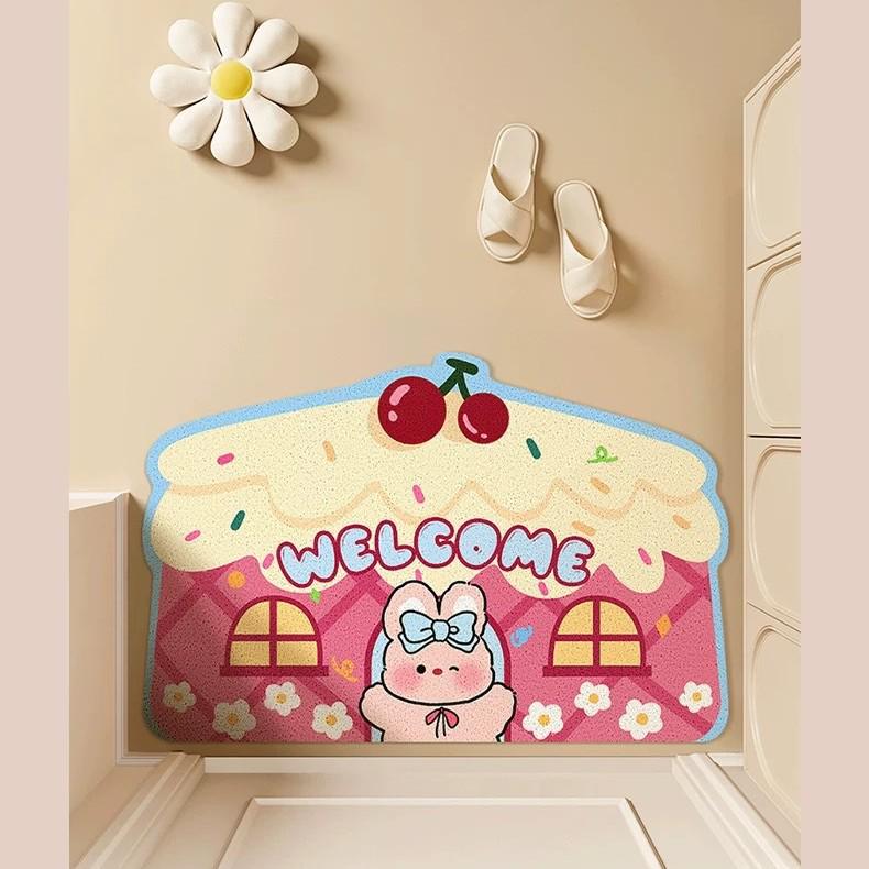 High Elastic Silk Ring: Xiaohongshu Bestseller Irregular Cartoon Shape Entrance Doormat