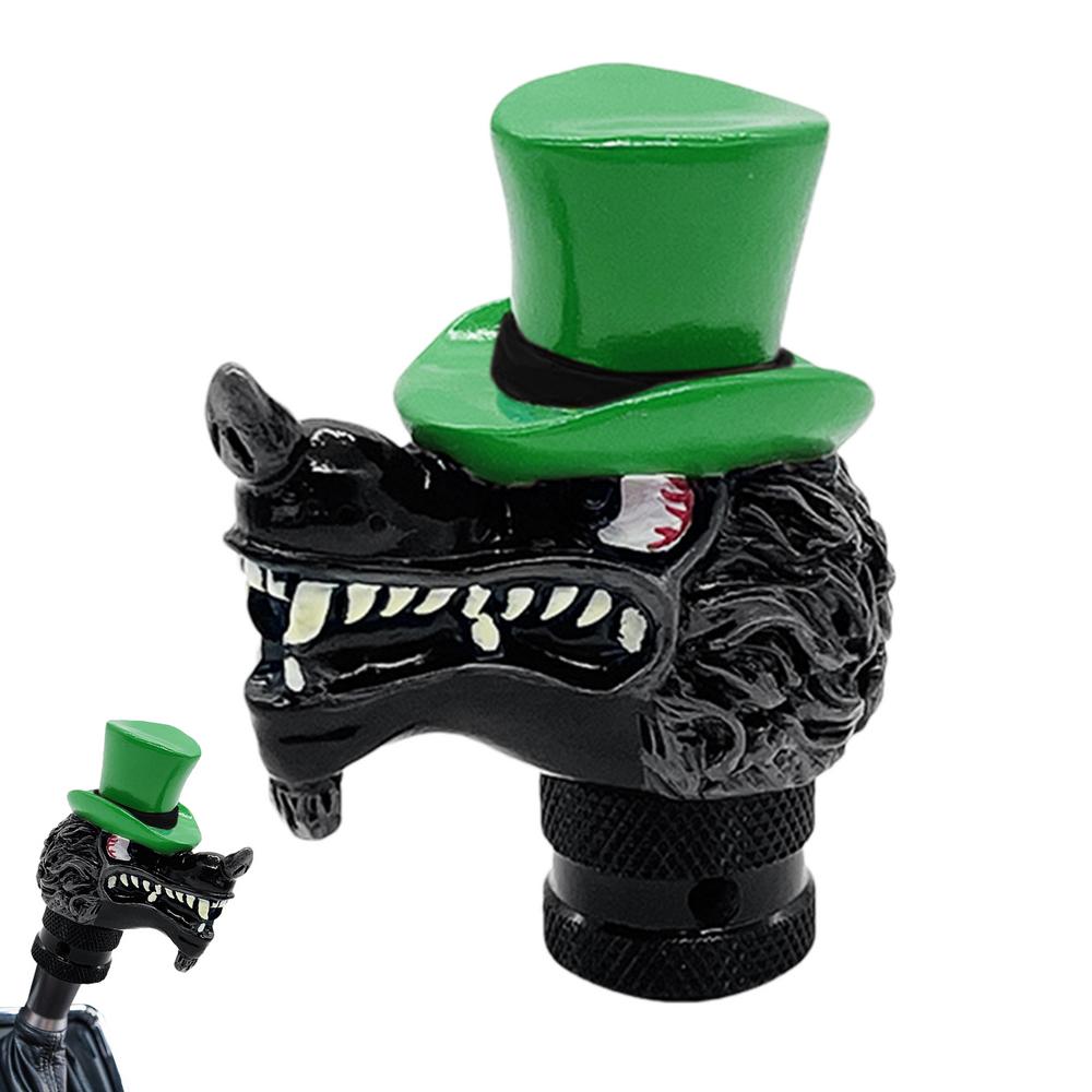 Gear Shift Knobs Acrylic Alloy Wolf Shape Cars Shifter Knob Ergonomic Decorative Sturdy Gear Shift Accessories For Car Auto