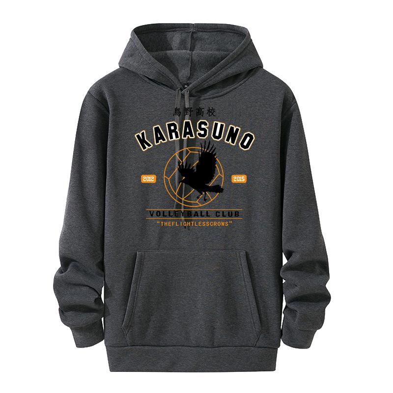 Anime Sweatshirt Karasuno Volleyball Club Hoodie Karasuno Jumper