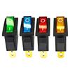 5pcs 3 Pin 20A Small Light Cover Cap For Electric Rocket 220 Electronic KCD3 Rocker Switch With LED ON OFF 16A 250V 220V