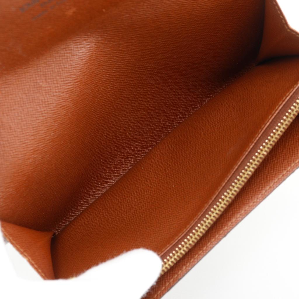 LOUIS VUITTON Pochette Porto Monnet Credit Purse M61725 Brown Monogram canvas Women Used