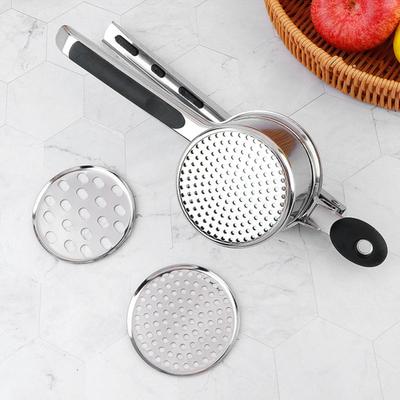 Yousheng Ricer for Mashed Potatoes Stainless Steel Potato Press Manual Juicer Potato Masher Professional Kitchen Tool