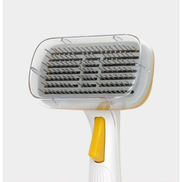 Dangle pet hair removal one-touch brush K04, C type (yellow + purple..., 1 piece), Korean pet shampoo