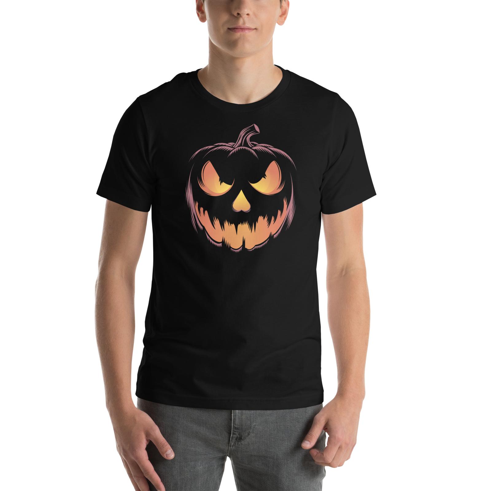 Scary Pumpkin Smile - Spooky Halloween T-Shirt S