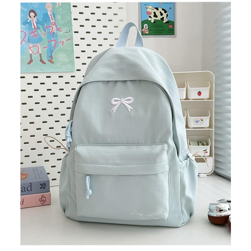 New High-value Japanese Ins Fresh and Sweet Candy-colored Backpack, Lightweight and Large-capacity Backpack for Junior High School Students