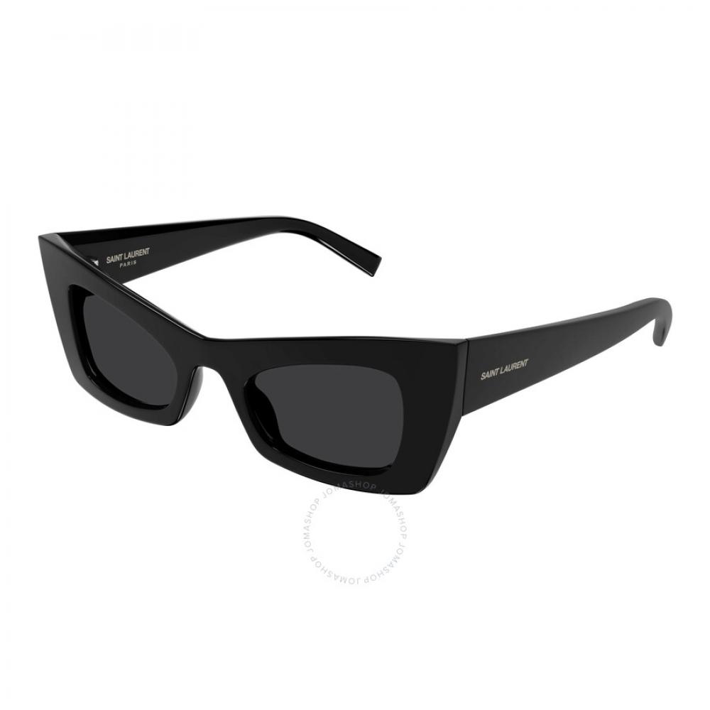 

Saint Laurent Black Cat Eye Ladies Sunglasses Sl 702 001 49