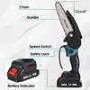6 Zoll 88VF 3500W Mini-Elektrokettensäge mit Batterieanzeige, wiederaufladbares Garten-Astsäge-Holzbearbeitungswerkzeug für Makita 18V-Batterie