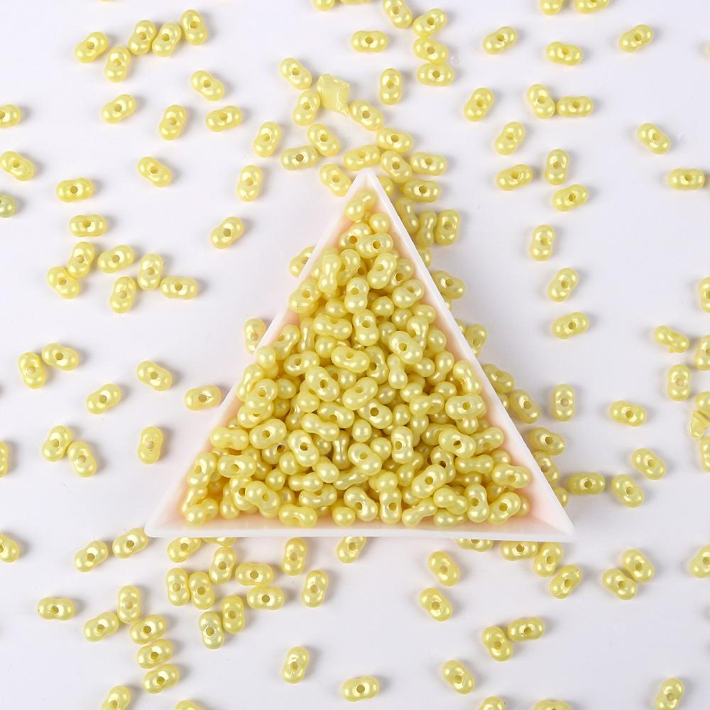 

4X6 мм Матовые перламутровые акриловые бусины-арахис Сделай сам Рисовые бусины Свободные бусины Ожерелье AB Цветные Фигурные бусины Ювелирные аксессуары 100g (about 950 pieces)