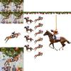 Vintage Acrylic Horse Lovers Car Hanging Ornament For Home And Holiday Decorations