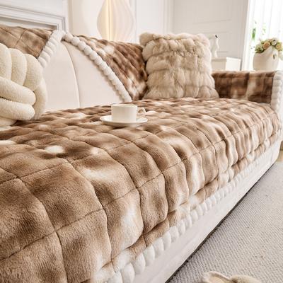 Μαξιλάρι καναπέ Nordic Winter Flannel Νέο παχύ, αντιολισθητικό και ανθεκτικό στη σκόνη, τμηματικό κάλυμμα καναπέ Αντιολισθητικό κάλυμμα καναπέ σε σχήμα L