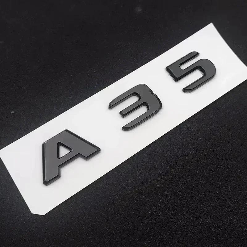 cfrbzt1 2025 Hot ABS For Mercedes Benz A 35 45 AMG W177 W176 A35 A45 A45S TURBO 4MATIC Car Trunk Letters Emblem Badge Logo Stickers Acce