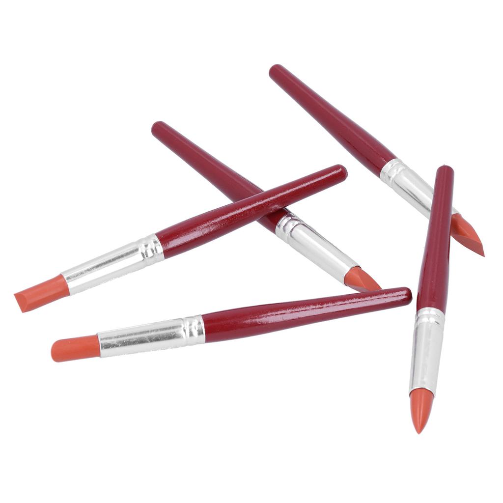 Silicone Clay Sculpting Tool Portable Pottery Clay Color Shaper Modeling Tool SetRed