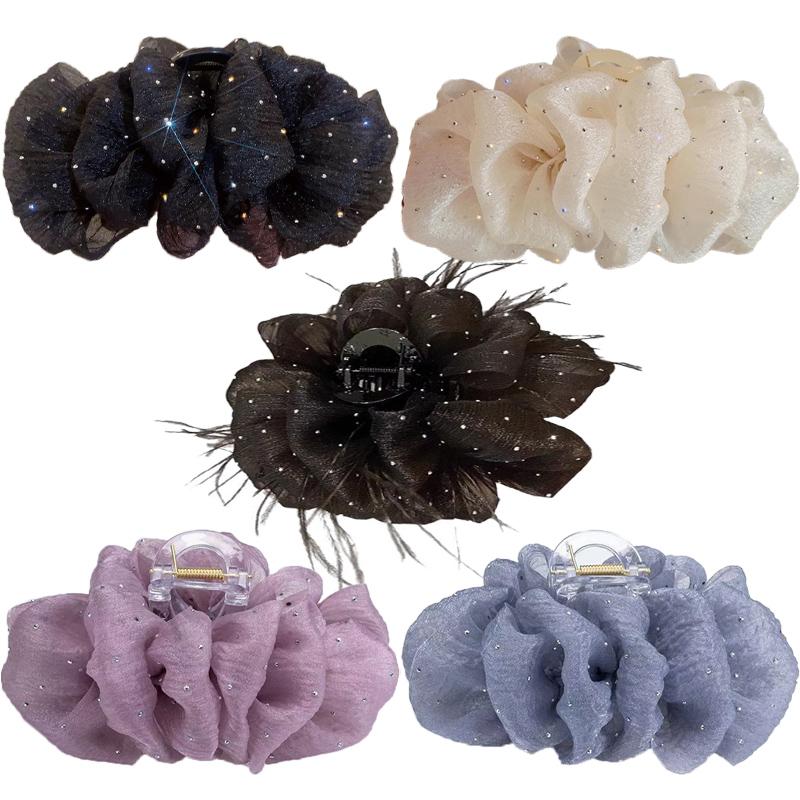Super Fairy Mesh Cloud Hair Clip Woman Sweet Starry Shark Clip Fashion Hair Accessories