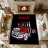 Heavy Trucks Customize your name rug, office chair cushion, home bedroom living room gift.
