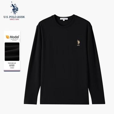 Tricou cu mânecă lungă din amestec de modal pentru bărbați