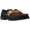 Academy Cow Leather Loafers Women's Black Brown 1AD1AQ