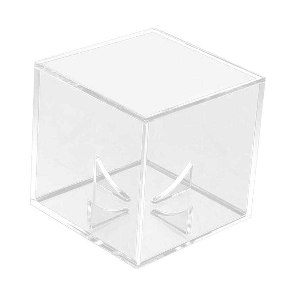 Baseball Display Case 8cm Acrylic Cube Holder Golf Ball Display Box for Tennis Jewelry Billiard Balls Small Toys Collections