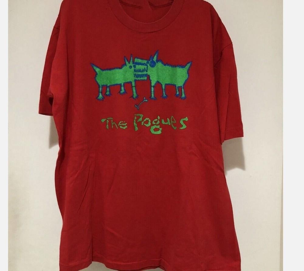 

90s Style The Pogues Rough Rough Shane MacGowan Shirt Red Unisex 3XL