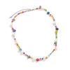 Trendy Bohemian Styles Multicolor Beads Choker Necklace Featuring Imitation Pearls Decoration for Women Wear