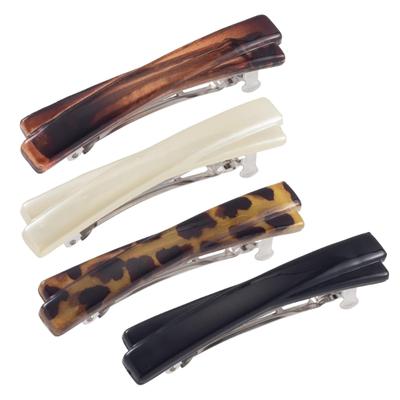 4pack Leopards Shape Hair Clip Stylish Hair Barrettes Unique Styles Hairpin Travel Hair Accessories