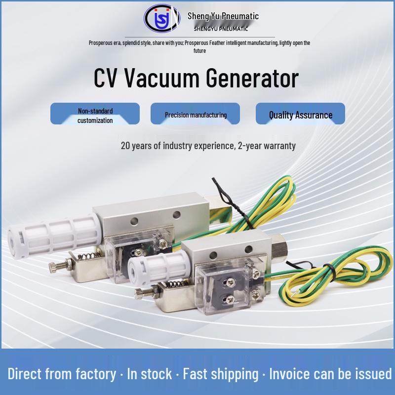 CV ZV10HS Industrial Vacuum Generator with 15HS/20HS Suction Cup & RV10HS-CK Switch 10HS with CK