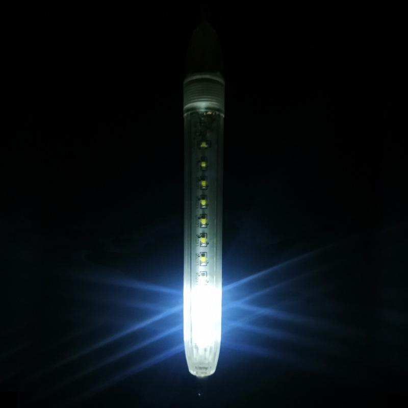 MNFT 1Pcs Deep Lure Flashlight, LED Underwater Attracting Fishing Light Fish Lamp