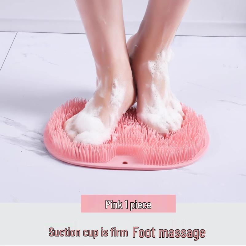 Non-Slip Foot Massage & Cleaner Mat with Suction Cup for Home Bathroom Use