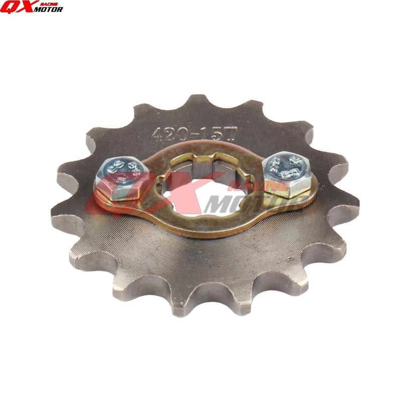 420 420H Chain 17mm 10 -19 Teeth Front Engine Sprockets For Taotao Kayo BSE Xmotos Apollo SSR 110 125cc Dirt Pit Bike ATV Quad
