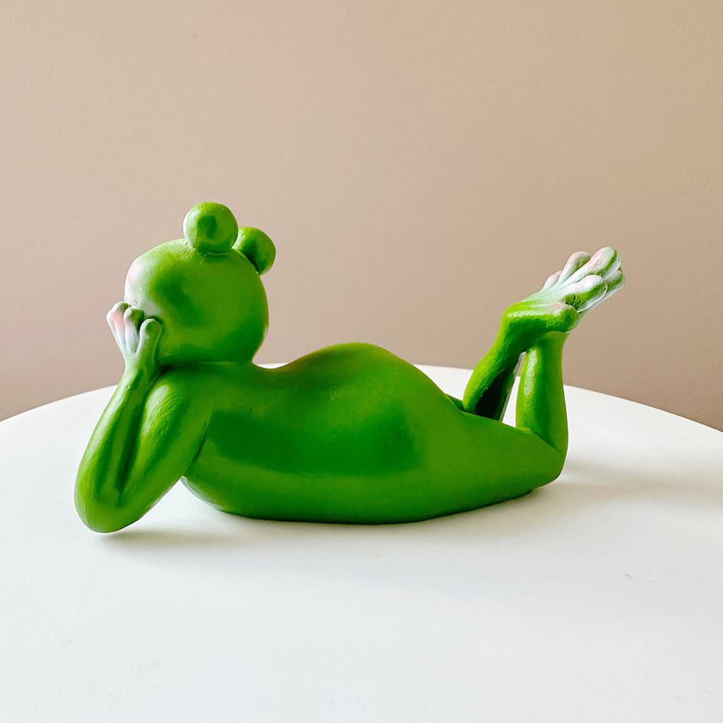 Resin Frog Figurines Cute Climbing Frog Figurines Flower Pot Hugger for Plant Lovers Yard Patio Lawn