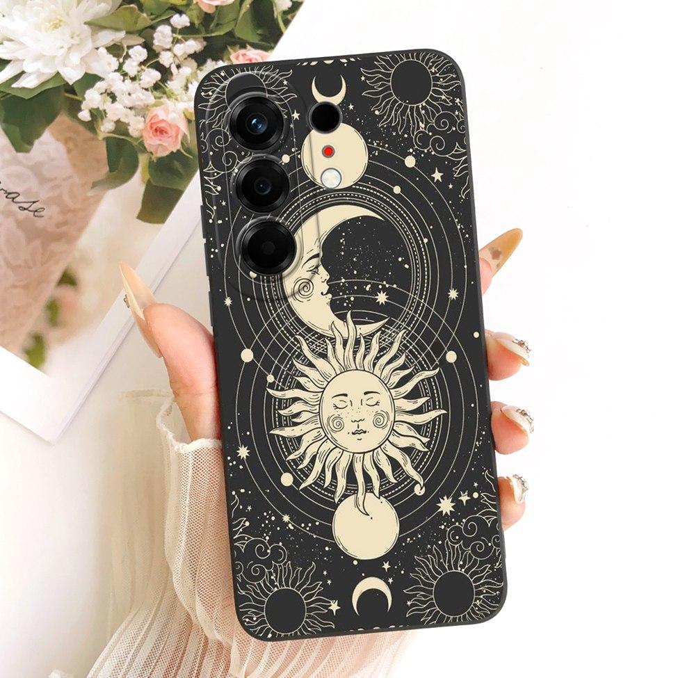 Hülle Für Tecno Camon 50 4G Cover CN5 Luxus Mode Blumen Kawaii Niedlich Bemalt Stoßfest Silikonhülle Für Techno Camon 50 4G