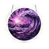 Stained Glass Suncatcher, Acrylic Puzzle Hanging Decoration, 7.48 Inch Round DIY Kit for Adults, Relaxing Craft Gift for Women Moms Puzzle Lovers