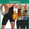 Zweetbroek voor Sauna Heren Hete Thermo Afslankende Korte Broek Trainingslegging Gewichtsverlies Fitness Strakke Broek Polymeer Lichaamsvormer Saunapak