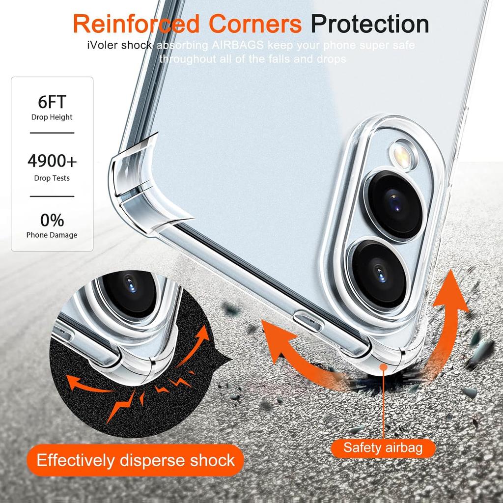 TPU Transparent Case for Samsung Galaxy S25 Edge S25 Ultra S25+ Plus Protective Cover Four Corners Shockproof Coque Fundas