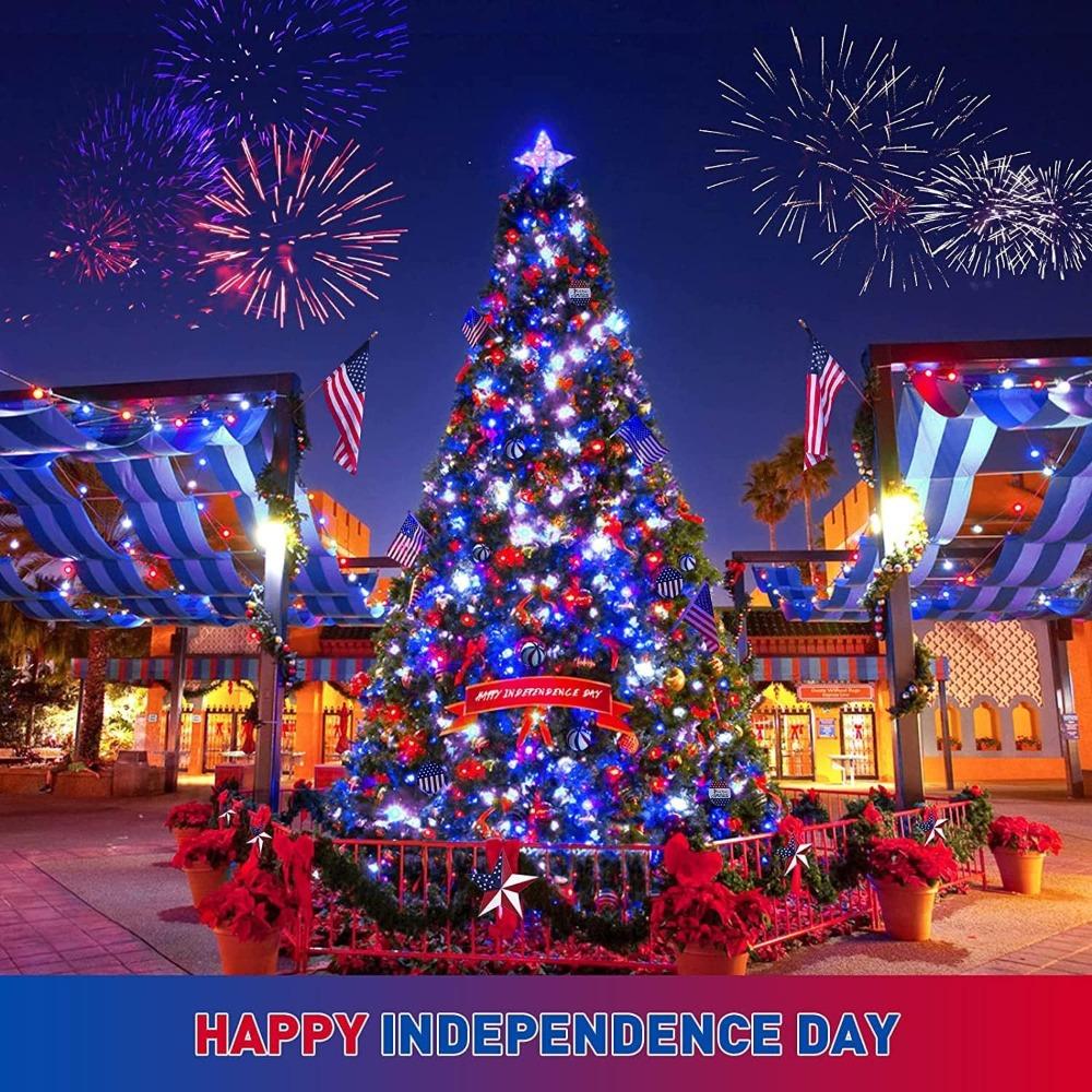 Outdoor solar light string, Christmas Day garden decoration, Gypsy Independence Day, Halloween lights, 8 lighting modes