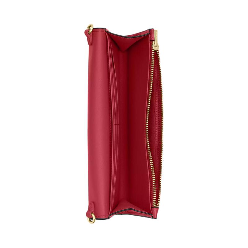 Coach Klare Old Hardware Accessories Chain Shoulder Strap Calfskin Wallet Small Size Women's True Red True Red
