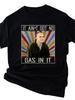 Catapult Blade Movie Theme 100 Cotton 180g Weight Tshirt Out Of Oil Retro Print Heavyweight Movie Fan Apparel