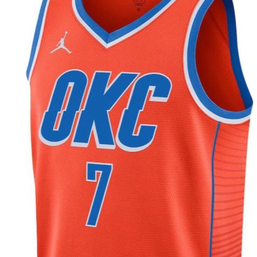 Jordan Chet Holmgren Oklahoma City Thunder Statement Edition Jersey Unisex Basketball Jersey Orange DO9537-893