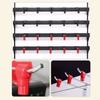 Universals 6mm Hole Anti Theft Hook Fasteners for Shelving Durability ABS Construction Easy Installation