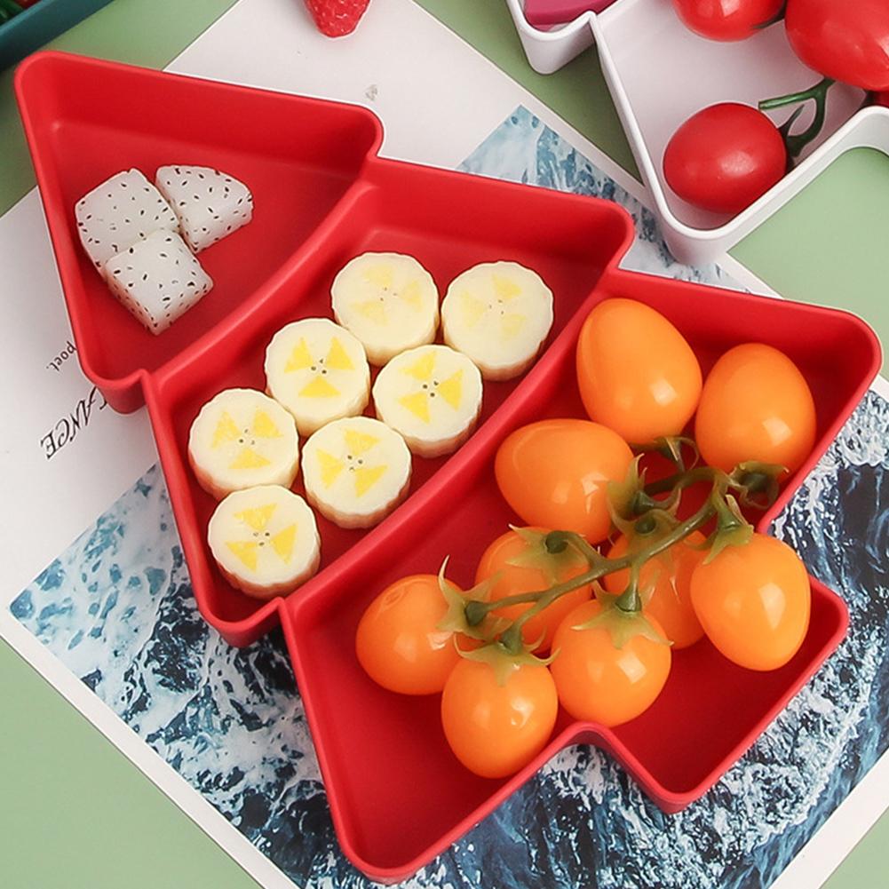 Christmas Tree Fruit Plate Snack Plate Candy Plate Marry Christmas Party Decorations for Home Navidad Noel Natal Xmas Gift