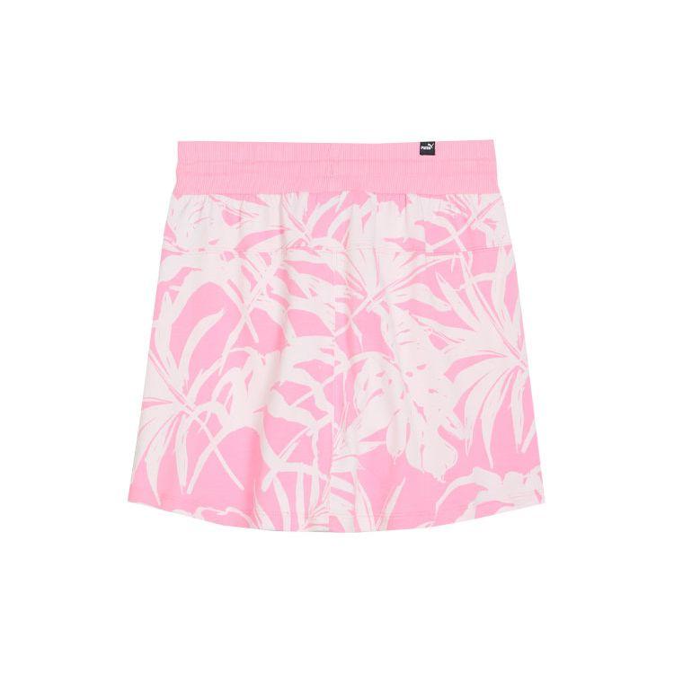 Puma Palm Resort ESS+ Full Print Design Breathable Mid-Rise Casual Skirt Women Skirts Pink 683009-30