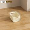 Multifunctional Plastic Desktop Storage Basket with Right Angle Partition