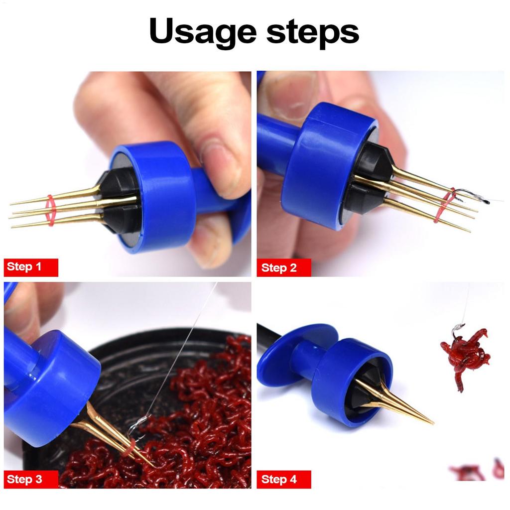 Kit d'outils pour poseur d'appâts à pellets pour la pêche, Applicateur portable de bande élastique pour appâts pour montage rapide et sécurisé, Accessoires d'équipement de pêche