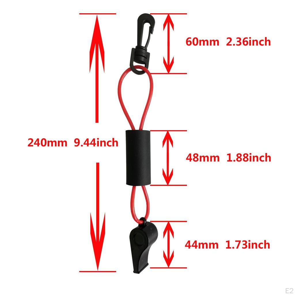 Marine Segelboot Pfeife mit Trageband Wasserüberleben Schwimmendes Zubehör für Camping