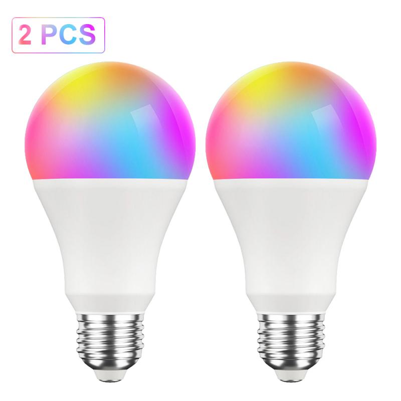 Tuya WiFi ZigBee Smart Dimmable Magic Bulb E14 E14 GU10 RGBCW LED Bulb For Smart Life APP Alexa Google Home Yandex Alice