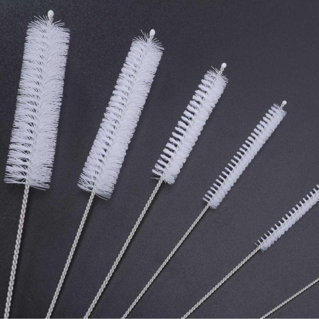 10-teiliges tragbares Set aus 304 Edelstahl-Strohhalmen & Bürsten für Babyflaschen & Glasbecher