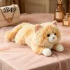 Soft Cuddly Kitten Pillow Lifelike Ragdoll Cat Plush Toy, Realistic Stuffed Animal for Sleeping, Skin Friendly Fabric 45cm Fluffy Pillow, Comfort