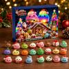 Měkká hračka Mystery Dumplings s pomalou návratností 24denní odpočítávací kalendář pro děti i dospělé